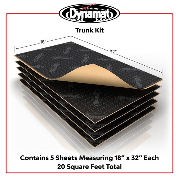 Main product image for Dynamat Xtreme 19405 18"x32" Sound Deadener Trunk Kit 5 Sheets 20 sq ft260-584